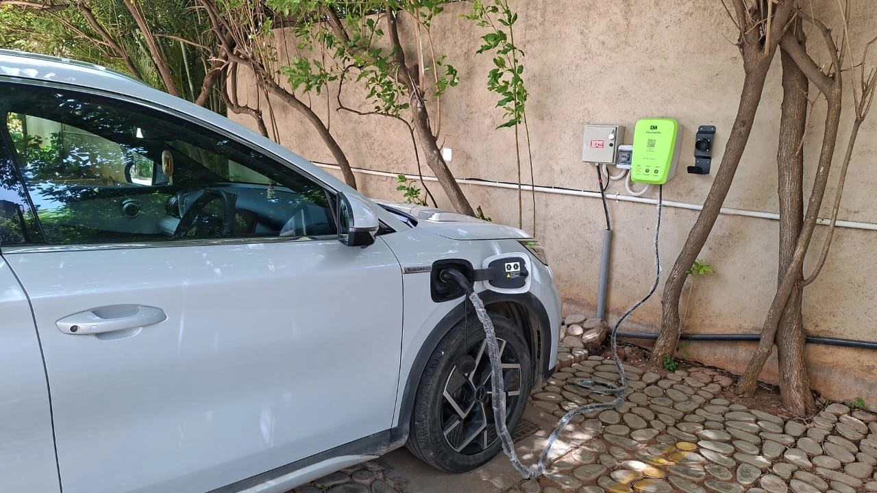 EV charging installation at a Sattva property